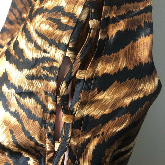 VICTORIA'S SECRET Tiger Stripe Slip Long Cami - Picture 6 of 11